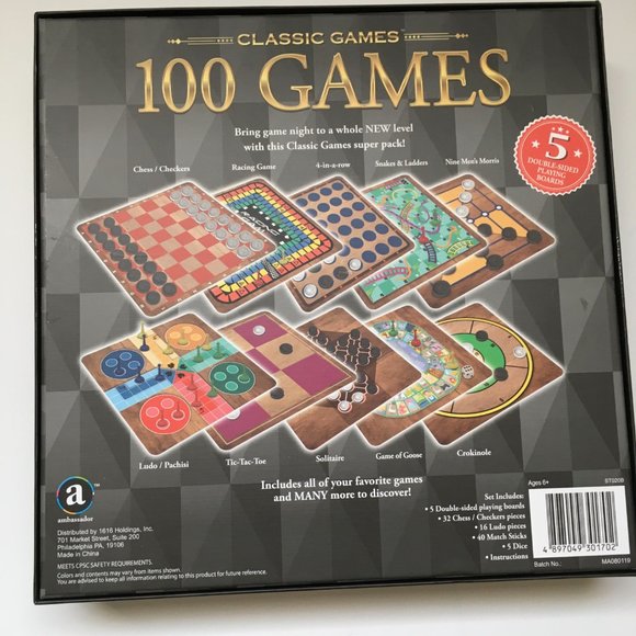 100 Games Classic Board Games - Picture 2 of 3